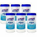 Gojo PURELL Clean Scent Hand Sanitizing Wipes, White, 6 / Carton, GOJ912006CMRCT
