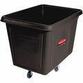 Rubbermaid Commercial 300-lb Capacity Cube Truck, Black, 44.91 gal, RCP460800BK