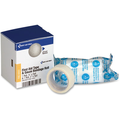 First Aid Only First Aid Tape/Gauze Bandage Roll, Blue, FAOFAE-6003