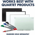 ACCO Quartet Premium Glass Board Eraser, Silver, QRTSFEB3
