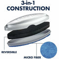 ACCO Quartet Premium Glass Board Eraser, Silver, QRTSFEB3