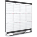 ACCO Quartet Prestige 2 Magnetic Calendar Board, Graphite, QRT12MCP23P2