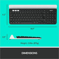 Logitech K780 Multi-Device Wireless Keyboard, White, LOG920008149