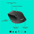 Logitech M720 Triathlon Mouse, Black, LOG910004790