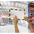 Durable Office DURAFRAME Twin-Color Border Self-Adhesive Document Frame - 2/Pack, Yellow, DBL4770130