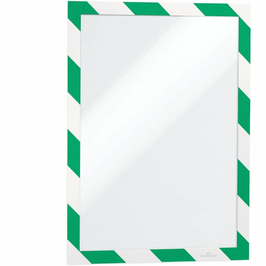 DURABLE Twin-color Border Self-adhesive Security Frame, DURAFRAME, White, Dual-sided, 2 / Pack, DBL4770131