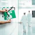 Durable Office Twin-color Border Self-adhesive Security Frame, White, 2 / Pack, DBL4770131