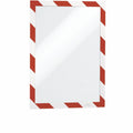 Durable Office Twin-color Border Self-adhesive Security Frame, White, 2 / Pack, DBL4770132