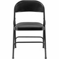 Lorell Padded Seat Folding Chairs, 4 / Carton, LLR62526