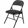 Lorell Padded Seat Folding Chairs, 4 / Carton, LLR62526