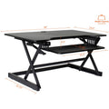 Lorell Deluxe Adjustable Desk Riser, Black, LLR99759