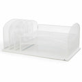 Safco Onyx 3 Tray/3 Upright Section Desk Organizer, White, SAF3254WH