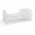 Safco Onyx 3 Tray/3 Upright Section Desk Organizer, White, SAF3254WH