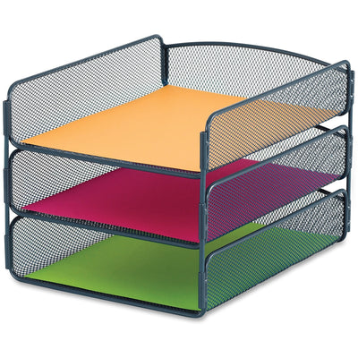 Safco Onyx Letter Tray, Blue, SAF3271BU