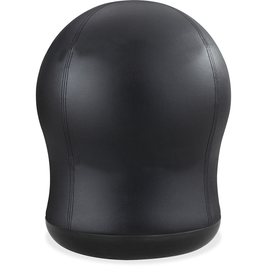 Safco Zenergy Vinyl Swivel Ball Chair, 17.5" x 23", Black Vinyl, Polyester, Inflatable, SAF4760BV