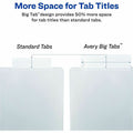 Avery Big Tab Plastic Dividers with Pockets, 5-Tab (07714, Multicolor, 1 Set, AVE07714