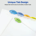 Avery Insertble Style Edge Plastic Pocket Dividers, Translucent, 5 / Set, AVE11292