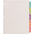 Avery Big Tab Printable Label Dividers, Easy Peel Labels, 5 Tabs, White, 1 Pack, AVE14432
