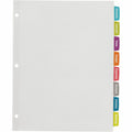 Avery Big Tab Printable Label Dividers, Easy Peel Labels, 8 Tabs, White, 4 Set, AVE14433