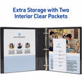Avery Durable View Binders with Slant Rings, Aqua, 8 1/2" Width x 11" Length, AVE17295