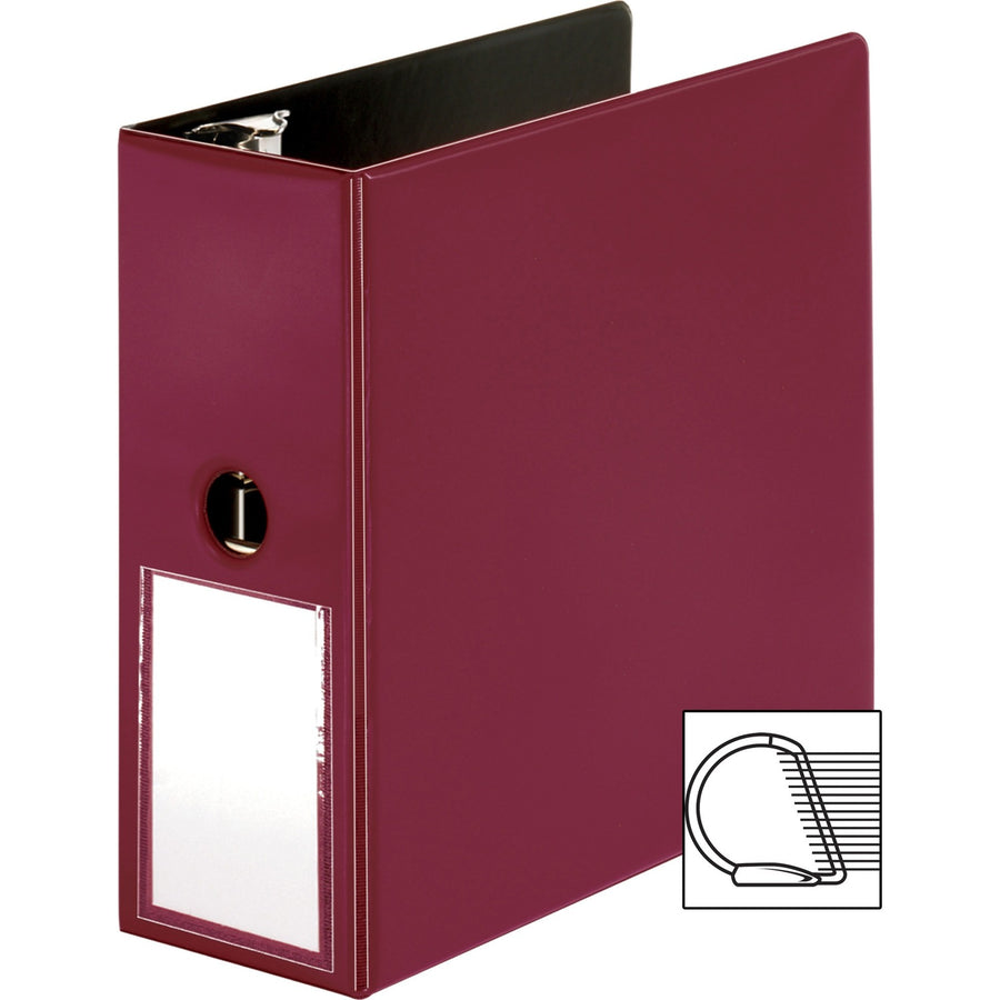 Business Source 5" D-Ring Binder, Burgundy, 2EA/CT — view 1