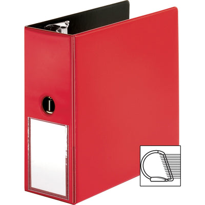 Business Source 5" D-Ring Binder, Red, BSN33124