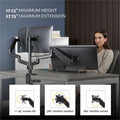 Fellowes Platinum Mounting Arm for Monitor - Black, FEL8042601