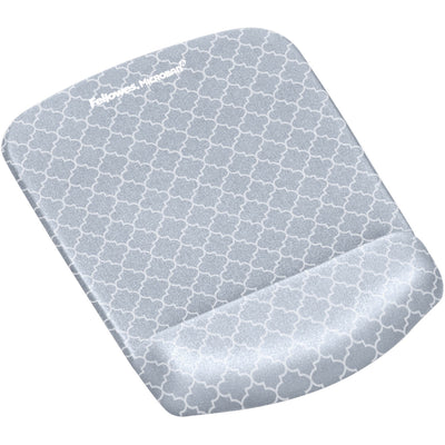Fellowes PlushTouch Microban Mouse Pad Wrist Rest, White, 1, FEL9549701