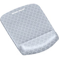 Fellowes PlushTouch Microban Mouse Pad Wrist Rest, White, 1, FEL9549701