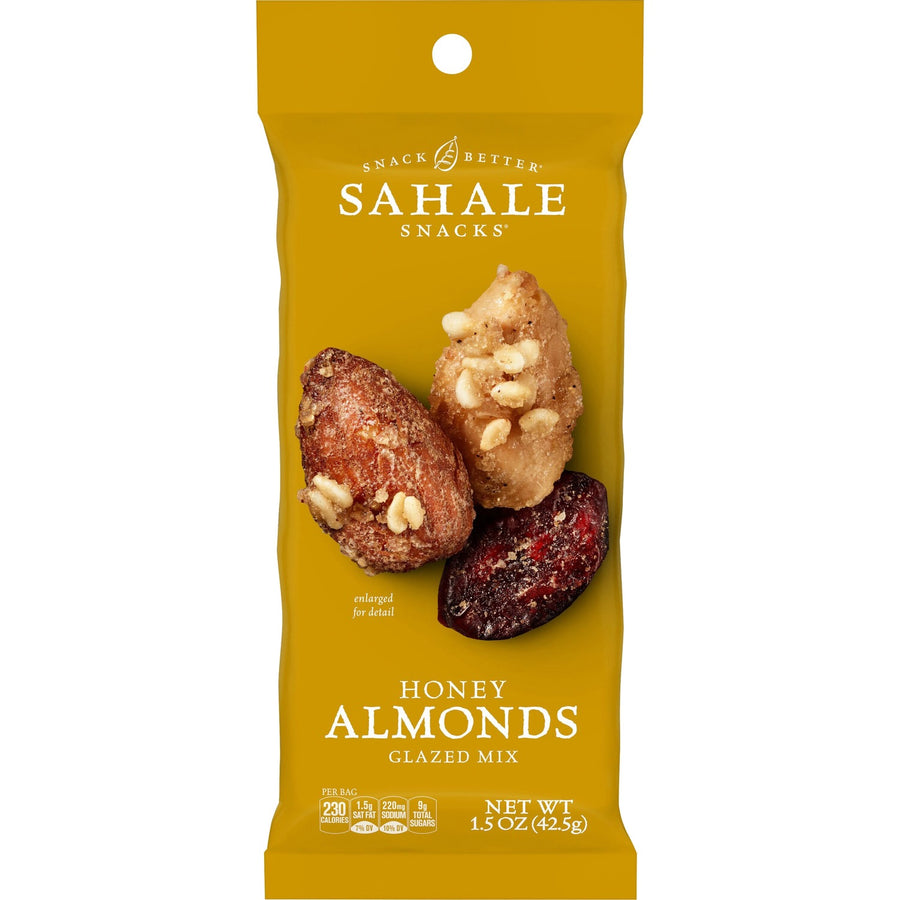 Sahale Snacks Honey Almonds Glazed Snack Mix, Gluten-free, 18 / Carton, SMU00327
