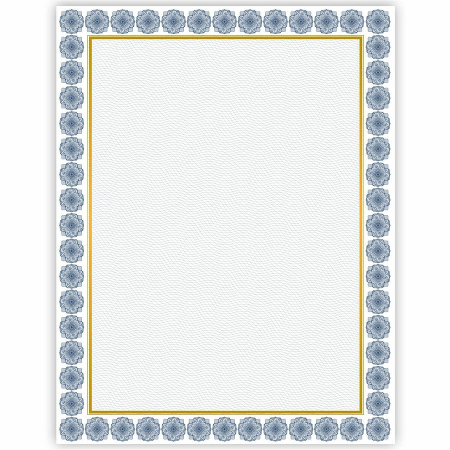 Geographics Award Certificates Burgundy Gold Foil, White, 24 lb, 1 / Pack, GEO48673