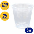 Genuine Joe 5 oz Transparent Beverage Cups, Clear, 25 / Carton, GJO10500
