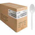 Genuine Joe Individually Wrapped Spoon, White, 1 Carton, GJO20007