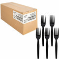 Genuine Joe Heavyweight Fork, Black, 1 Carton, GJO30403