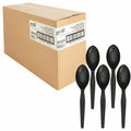 Genuine Joe Heavyweight Spoon, Black, 1 Carton, GJO30405