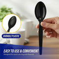 Genuine Joe Heavyweight Spoon, Black, 1 Carton, GJO30405