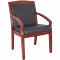 Lorell Sloping Arms Wood Frame Guest Chair, LLR20020