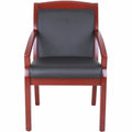 Lorell Sloping Arms Wood Frame Guest Chair, LLR20020