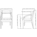 Lorell Sloping Arms Wood Frame Guest Chair, LLR20020