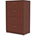 Lorell Essentials Series 4-Drawer Lateral File, Brown, LLR34386