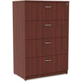 Lorell Essentials Series 4-Drawer Lateral File, Brown, LLR34386