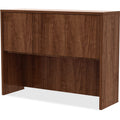 Lorell Essentials Series Stack-on Hutch with Doors, Brown, LLR34397