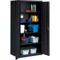 Lorell Fortress Series Storage Cabinet, Black, LLR34410