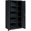 Lorell Fortress Series Storage Cabinet, Black, LLR34410