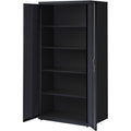 Lorell Fortress Series Storage Cabinet, Black, LLR34410