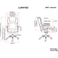 Lorell Wellness by Design Accucel Executive Office Chair, LLR47422