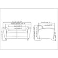 Lorell Accession Reception Loveseat, Tan, LLR68947