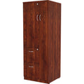 Lorell Essentials Series Tall Storage Cabinet, Red, LLR69896