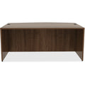 Lorell Essentials Series Bowfront Desk Shell, Brown, LLR69952