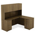 Lorell Essentials Series Peninsula Desk Box 1 of 2, Brown, LLR69959